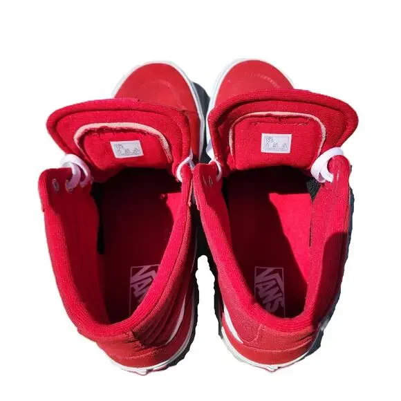 Vans Filmore Hi Suede Canvas Chili Pepper Skater Sneakers 10.5 - Picture 4 of 9